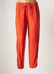 Pantalon droit orange HOPPY pour femme seconde vue