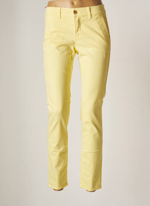 Pantalon chino jaune HOPPY pour femme