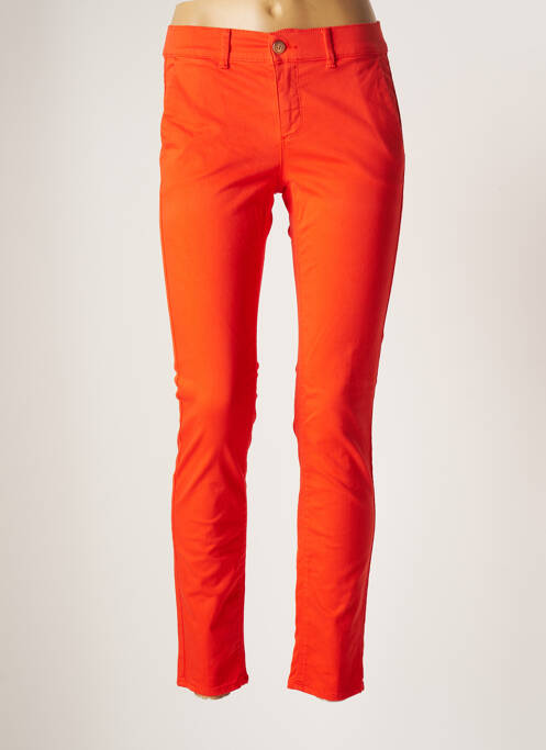 Pantalon chino orange HOPPY pour femme