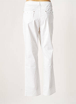 Pantalon droit stretch taille normale blanc YOULINE femme