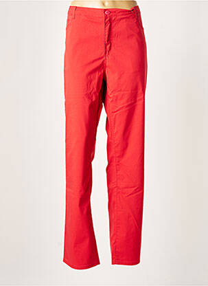 Pantalon droit rouge YOULINE pour femme