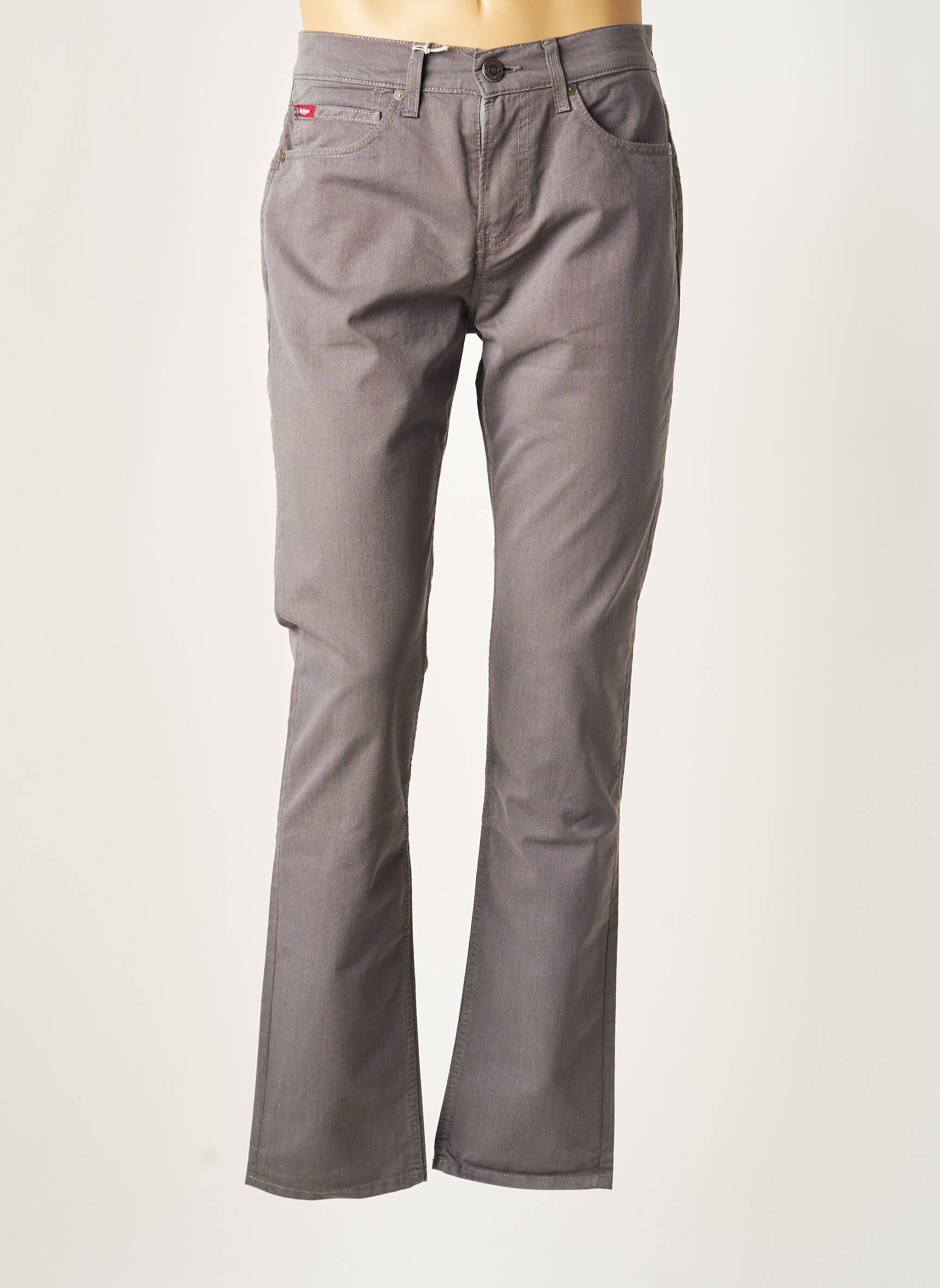 Pantalon droit tissage chiné taille normale gris LEE COOPER homme