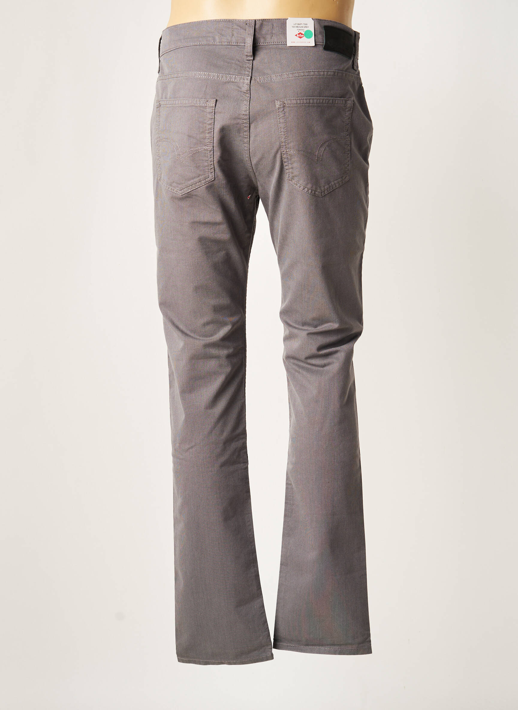 Pantalon droit tissage chiné taille normale gris LEE COOPER homme