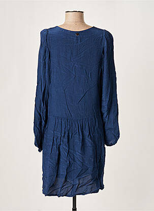 Robe mi-longue manches longues manches longues bleu LE BOUDOIR D'EDOUARD femme