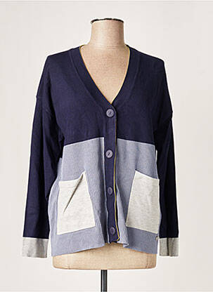 Gilet manches longues stretch bleu WNT COLLECTION femme