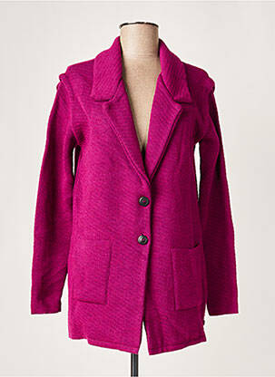 Veste casual coupe droite violet WNT COLLECTION femme