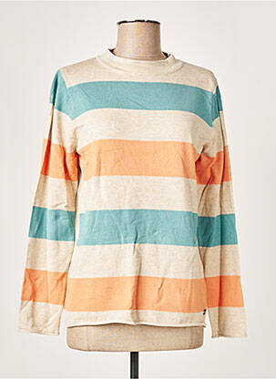 Pull coupe droite manches longues orange WNT COLLECTION femme