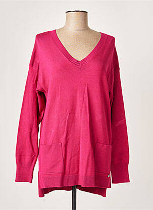 Pull coupe droite manches longues rose WNT COLLECTION femme