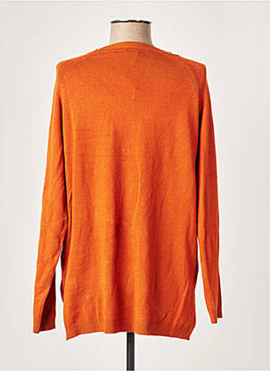 Pull col v manches longues orange WNT COLLECTION femme