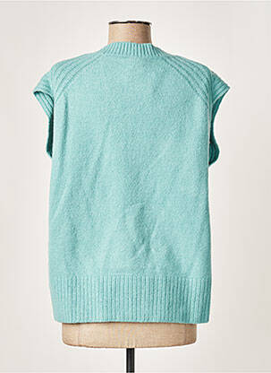 Pull col v manches courtes bleu WNT COLLECTION femme