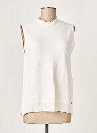 Pull stretch manches courtes beige WNT COLLECTION femme