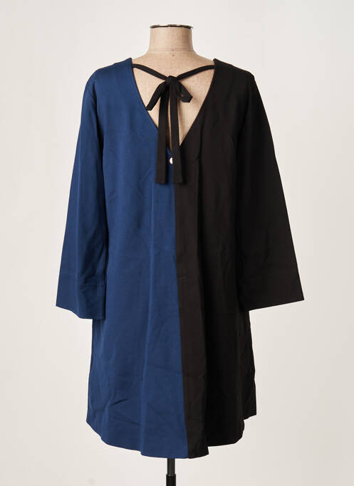 Robe mi-longue manches longues manches longues bleu LE BOUDOIR D'EDOUARD femme