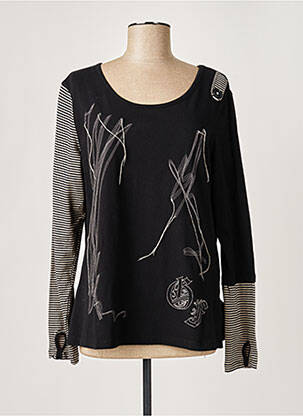 T-shirt noir GIANI FORTE pour femme