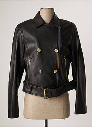 Veste en cuir noir LIU JO pour femme