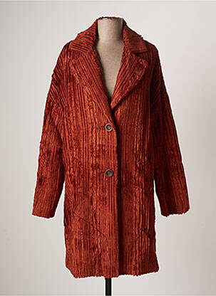 Manteau long orange MASON'S pour femme