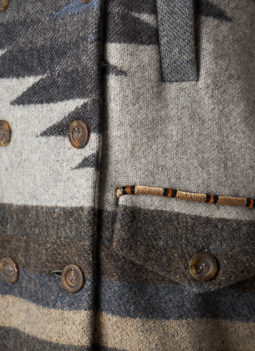 Manteau long gris BAZAR DELUXE pour femme