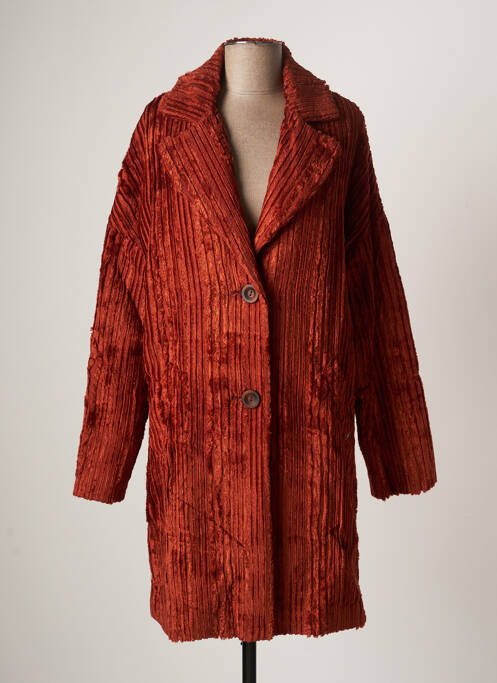 Manteau long orange MASON'S pour femme