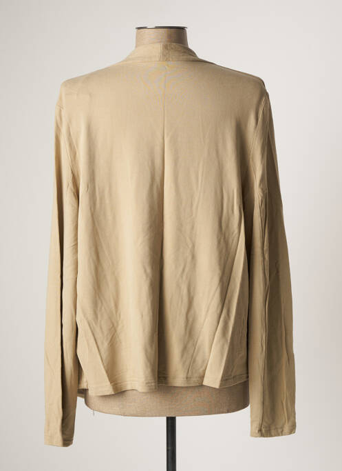 Veste casual beige MAJESTIC FILATURES femme