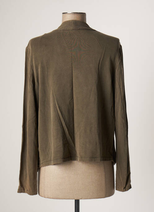 Veste casual vert MAJESTIC FILATURES pour femme