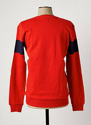 Sweat-shirt finition bords-côtes manches longues rouge HIMSPIRE homme
