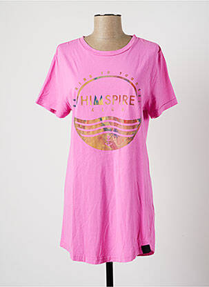 T-shirt rose HIMSPIRE pour homme