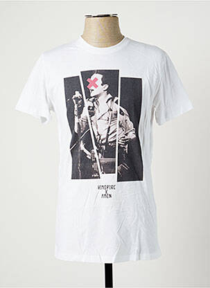T-shirt stretch manches courtes blanc HIMSPIRE homme