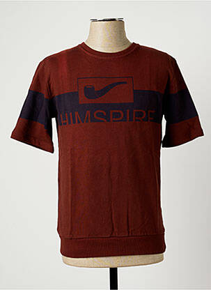 Sweat-shirt marron HIMSPIRE pour homme