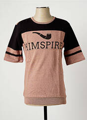 Sweat-shirt rose HIMSPIRE pour homme seconde vue