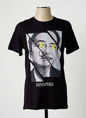 T-shirt noir HIMSPIRE pour homme seconde vue