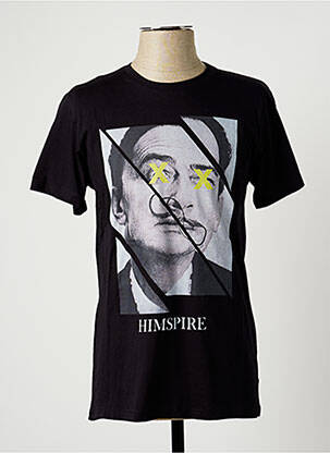 T-shirt noir HIMSPIRE pour homme