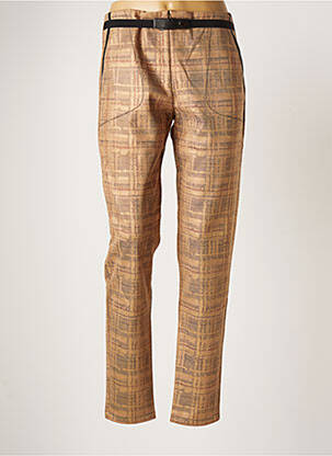 Pantalon slim stretch taille normale beige LO! LES FILLES femme