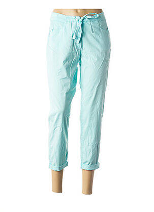 Pantalon 7/8 stretch taille normale bleu MADO ET LES AUTRES femme