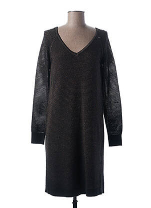 Robe pull coupe droite manches longues beige MADO ET LES AUTRES femme