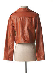 Veste simili cuir orange MINSK pour femme seconde vue
