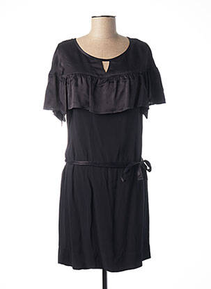 Robe mi-longue coupe fluide manches longues bleu MADO ET LES AUTRES femme