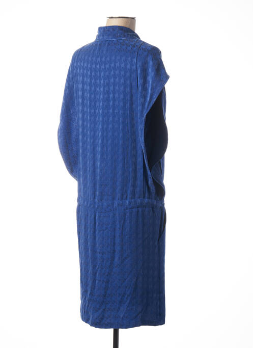 Robe mi-longue manches courtes manches courtes bleu MADO ET LES AUTRES femme