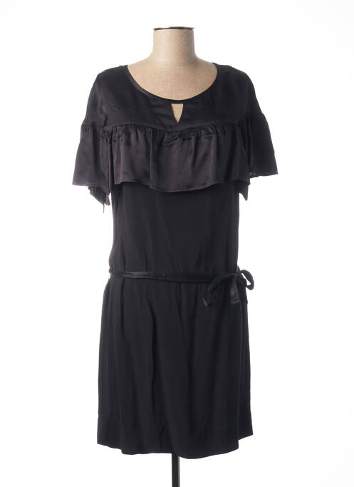 Robe mi-longue coupe fluide manches longues bleu MADO ET LES AUTRES femme
