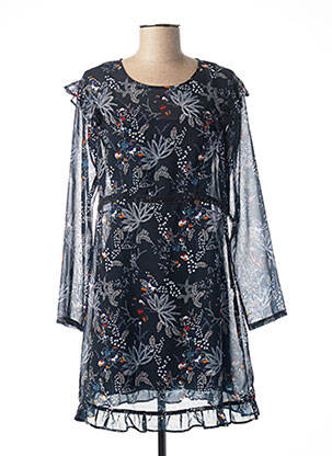 Robe courte manches longues manches longues bleu MADO ET LES AUTRES femme