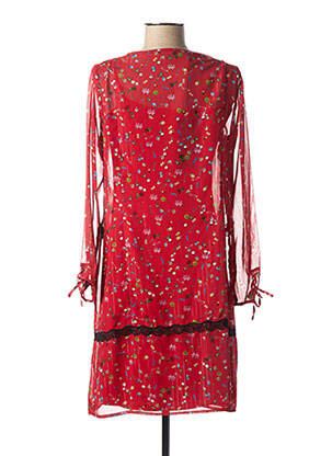 Robe courte manches longues manches longues rouge MADO ET LES AUTRES femme