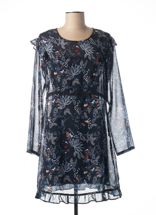 Robe courte manches longues manches longues bleu MADO ET LES AUTRES femme
