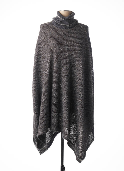 Poncho gris MADO ET LES AUTRES pour femme