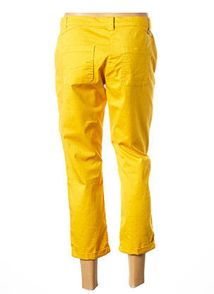 Pantacourt stretch taille basse jaune MADO ET LES AUTRES femme