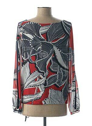 Blouse imprimé fantaisie manches longues bleu MADO ET LES AUTRES femme