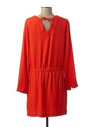 Robe mi-longue manches longues manches longues orange MADO ET LES AUTRES femme