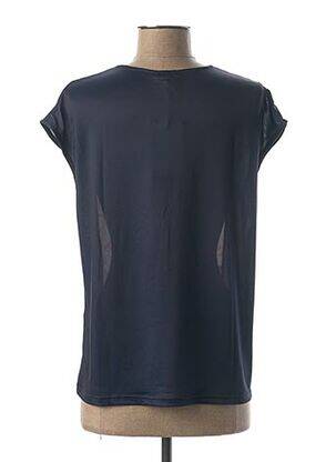 T-shirt stretch manches courtes bleu MIA SOANA femme