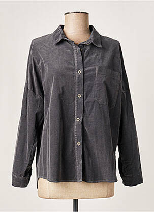 Veste casual col rond gris BOBBIE&BOB femme