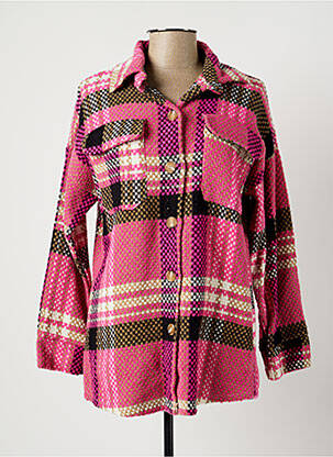 Veste casual coupe droite rose BOBBIE&BOB femme