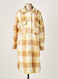 Manteau long coupe cintrée sans capuche beige BOBBIE&BOB femme