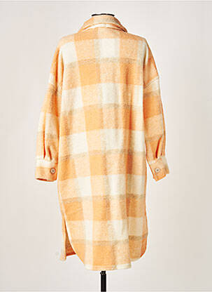 Manteau long coupe cintrée sans capuche orange BOBBIE&BOB femme