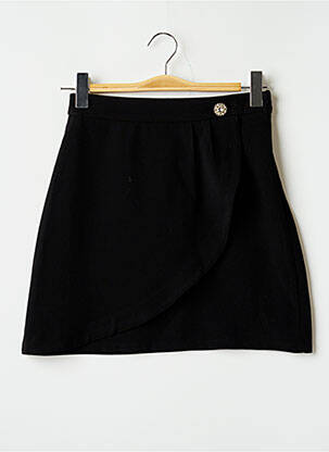 Jupe courte coupe évasée noir BOBBIE&BOB femme